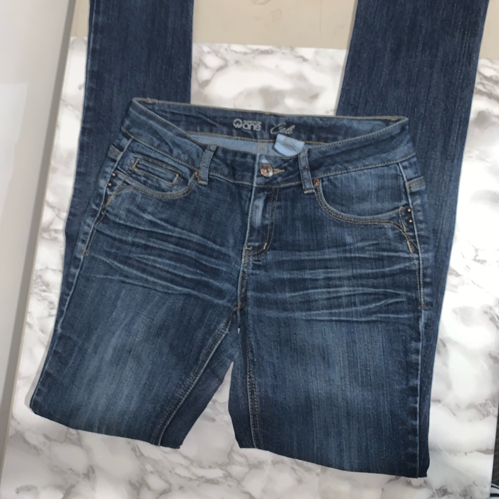 Dark Blue Skinny Jeans for Women - Stretch Denim